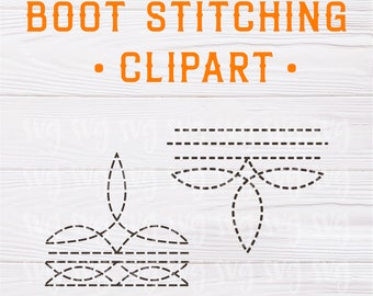 SVG, PDF, PNG & eps Files | Boot Stitching svg, Boot Stitch svg, Western Boot Stitching svg, Western Sewing svg, svg Crafting Files