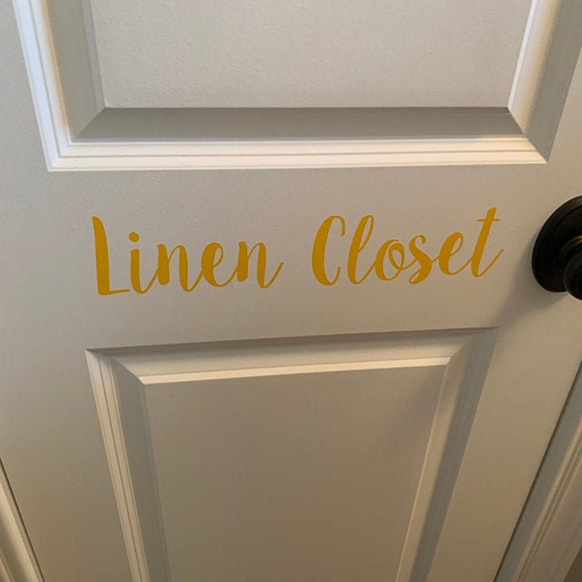 Linen Closet Door Decal Linen Closet Decal Cute Linen Closet Etsy