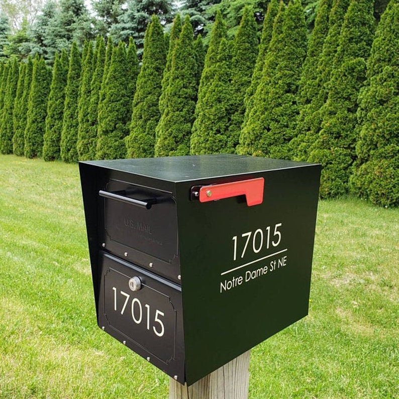 Custom Mailbox Decal Mailbox Address Decals Mailbox Etsy