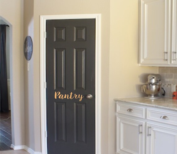Pantry Door Decal Pantry Decal Cute Pantry Door Decals Door Etsy