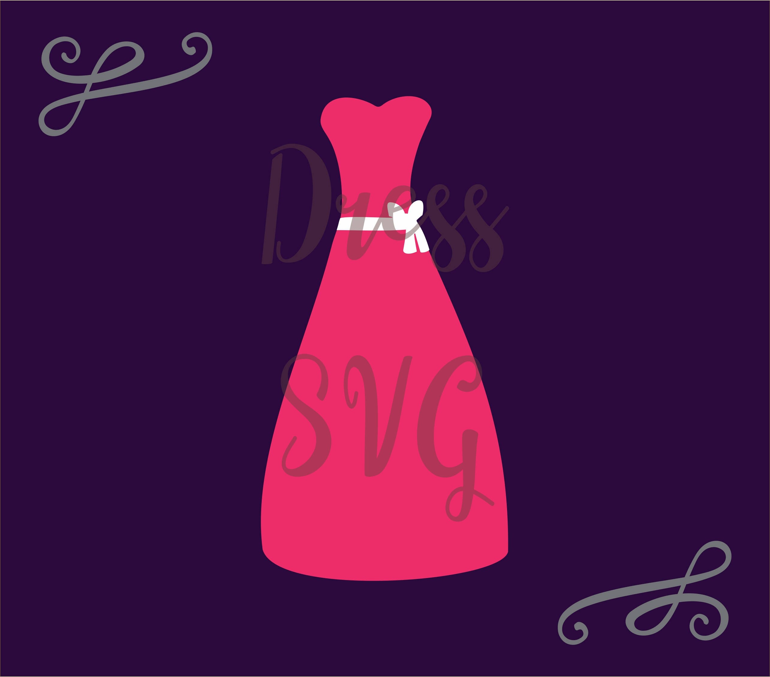 Download Svg File Dress Svg Wedding Dress Svg Dress Clipart Etsy
