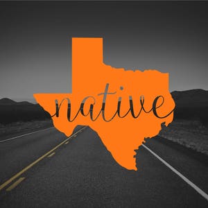 Texas Native Decal, Texas Car Decal, Texas Decal, Texas Sticker, Texas Tumbler Decal, Texas for Laptop, Texas Laptop Decal, Texas Native