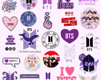 BTS Arirang World Tour 2026 PNG Bundle, Cricut Silhouette Cut Files, Bts Member Signatures, We Are Back 2026 Instant Download, BTS Stickers