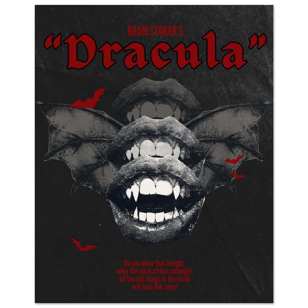Dracula Gothic Poster - Etsy