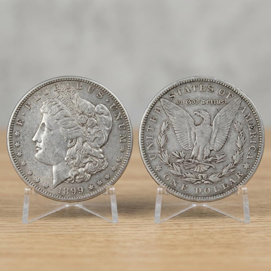 1899 morgan silver dollar - Etsy 日本