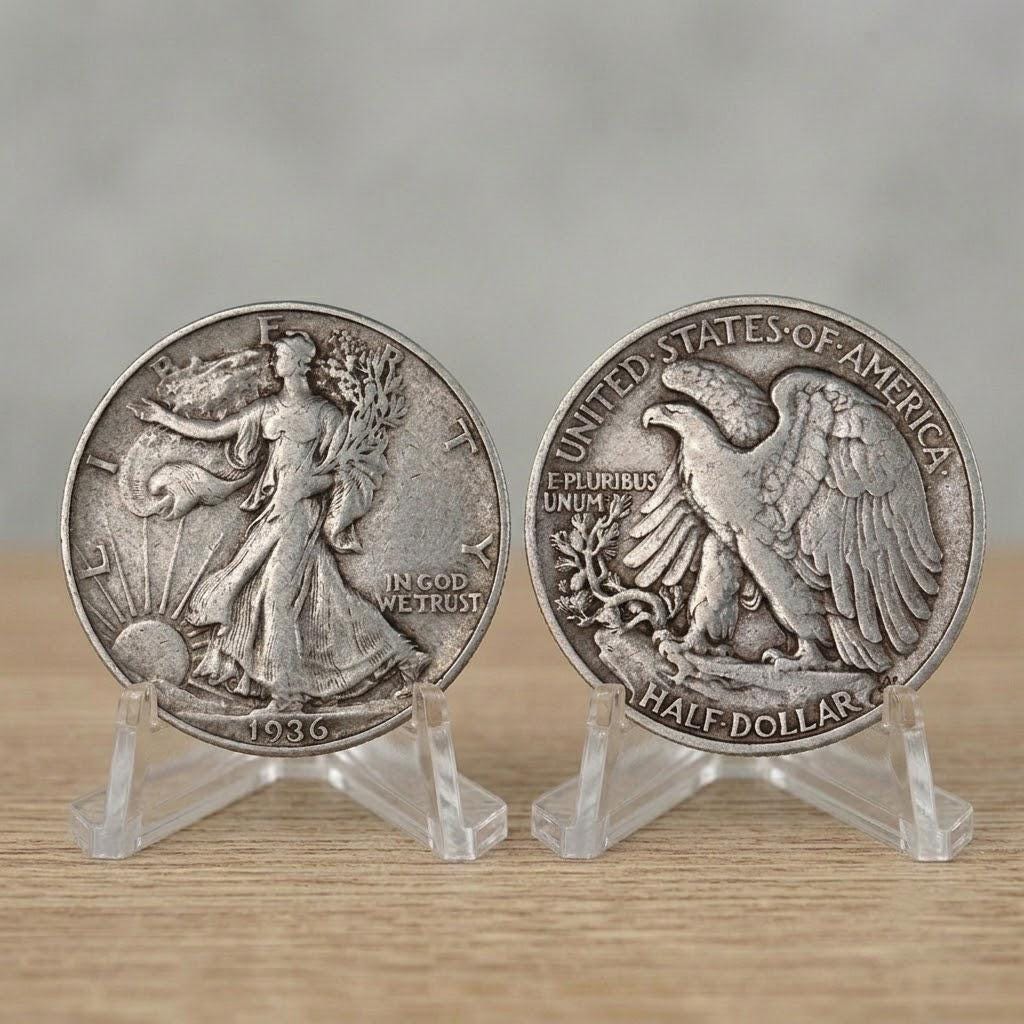 1916 s walking half dollar - Etsy 日本