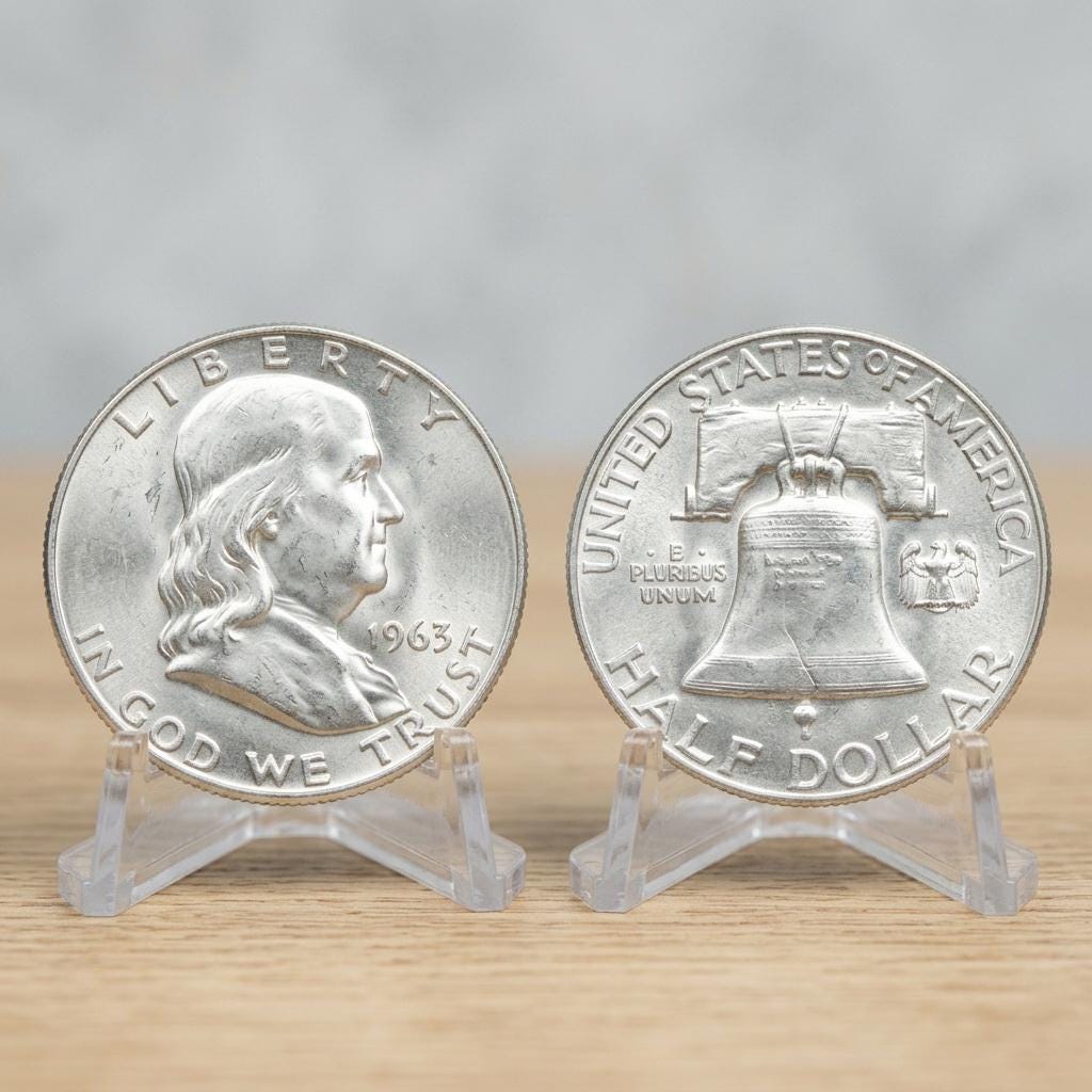1963 half dollar - Etsy 日本
