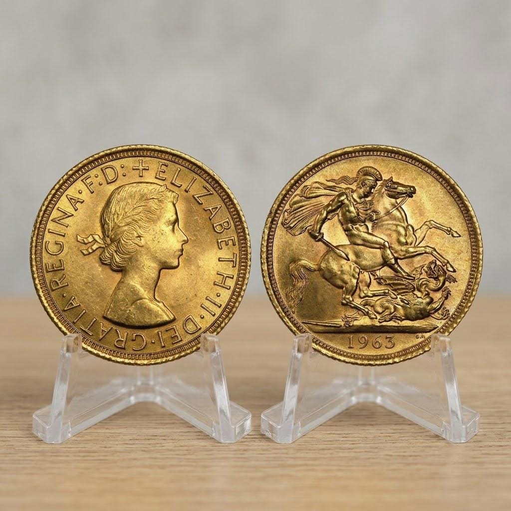 1985 elizabeth ii one pound coin - Etsy 日本