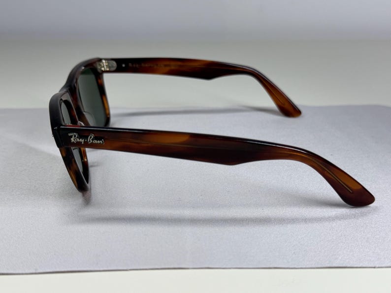 Vintage Ray-Ban Wayfarer I 48mm Sunglasses by Bausch Lomb USA, Rare Small Size 48-22 B&L Classic with Original Case image 9