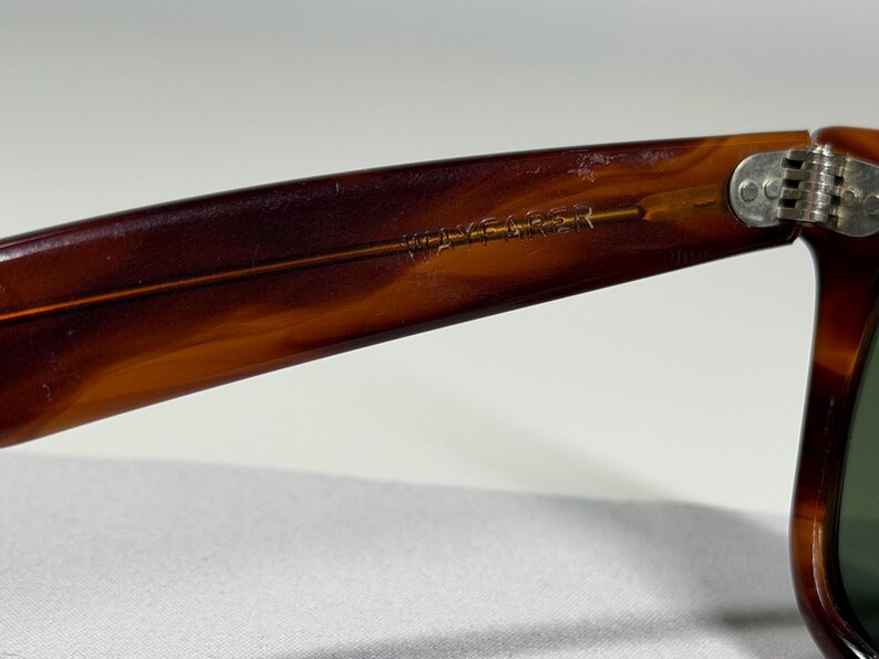 Vintage B&L Ray-Ban Wayfarer 5024 — Tortoise Shell Frame with G-15 Lenses image 12