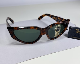 Óculos de Sol Vintage B&L Ray-Ban Onyx WO 804 Estilo 4 Tartaruga NOS