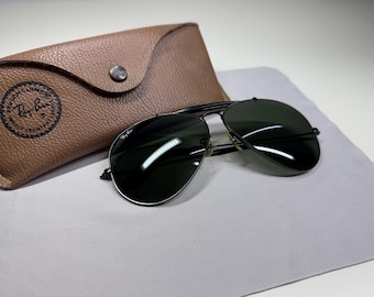 Vintage Ray-Ban Outdoorsman II W0228 B&L USA Black 62mm Sunglasses