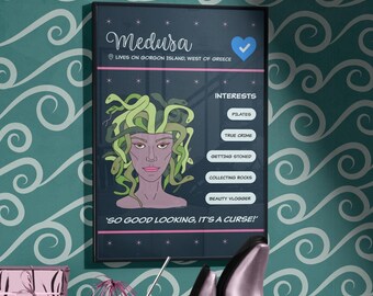 Kunstdruck Medusa | Komödie Dating-Profil | Studio Galeriewand