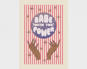 Babe mit der Power Kunstdruck | 80er Jahre Labyrinth Fandom Filmposter