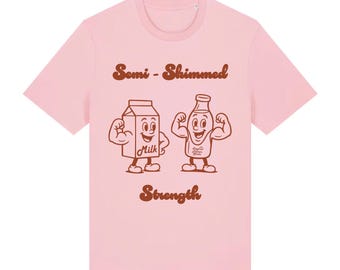 Dumme hebende Shirt | Plus Größe Neuheit Gym tee | Halb Magermilch Liebhaber