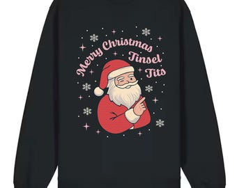 Lametta Meisen | Frecher Weihnachtspullover | Ruder Santa Sweatshirt für Erwachsene