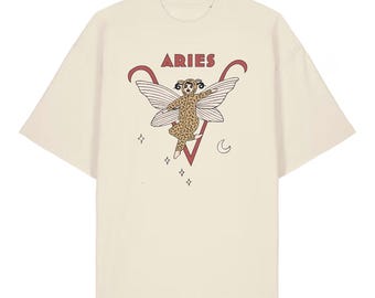 Widder Sternzeichen T-Shirt - Bio-Baumwolle, Horoskop-Design