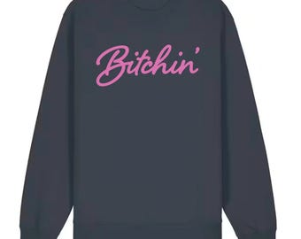 Bitchin Retro Graues Sweatshirt | 80er Style Statement Pullover