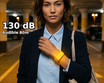 Women Safety Alarm Wristband | Personal Alarm Keychain | Self Defense Bracelet