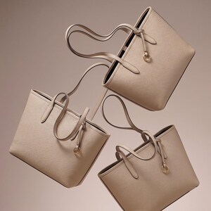 Beige leren shopper van Italiaans leer – Handgemaakte tas van Toscaans volnerfleer voor dagelijks gebruik afbeelding 7
