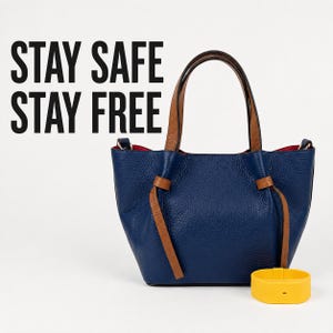 Italian Leather Mini Tote + FREE Safety Alarm | Made in Tuscany image 1