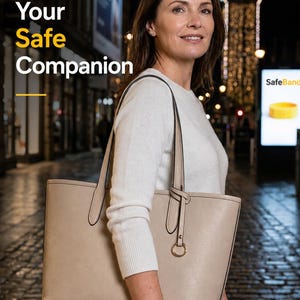 Italian Leather Tote + FREE Safety Alarm | Made in Tuscany