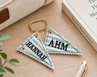 Embroidered Personalized Bag Name Tag, Custom Name Tag Bag For Toddler, Name Tag Back To School Backpack Accessory, Kids Name Tag Bag