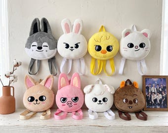 Skzoo Plush Backpack Bag: Stray Kids Characters - Etsy