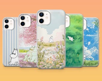 Mooomin Handyhülle Snufkin, süße Hülle für iPhone 17 Air 17 Pro 16e 15 Samsung S26 S25 S24Ultra S23FE S22 A16 Pixel 10 Pro XL 9A