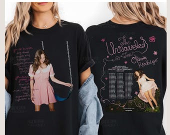 Camiseta de la gira de Olivia Rodrigo 2026, Comfort Colors. Camiseta de la gira The Unraveled de Olivia Rodrigo. Idea de regalo para fans de Olivia Rodrigo.