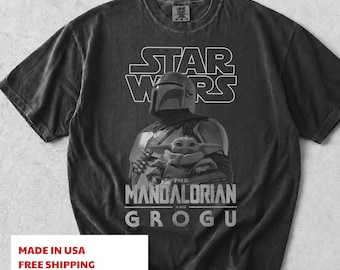 Comfort Colors The Mandalorian And Grogu T-Shirt, Grogu This Is The Way T-Shirt, Gift for Star Wars Fans