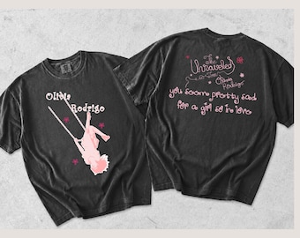 Camiseta de 2 caras de Olivia Rodrigo "You Seem Pretty Sad", Camiseta Comfort Colors de Olivia Rodrigo "The Unraveled Tour 2026", Regalo para fans de Olivia Rodrigo