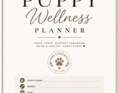 Puppy Wellness Planner Printable | Dog Vaccine Tracker | Puppy Medical Record Binder | Pet Health Log PDF | Instant Download