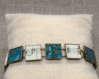 Vintage Sheet Music Bracelet – Vintage Sheet Music Jewelry – Sheet Music Bracelet – Sheet Music Jewelry – Music Bracelet – Music Jewelry