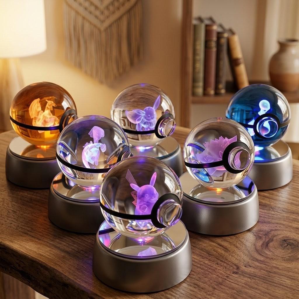 Glass pokeball light - Etsy 日本