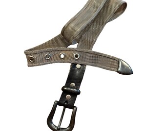 Vintage EXP Silver Tone Metal Belt Size 29\