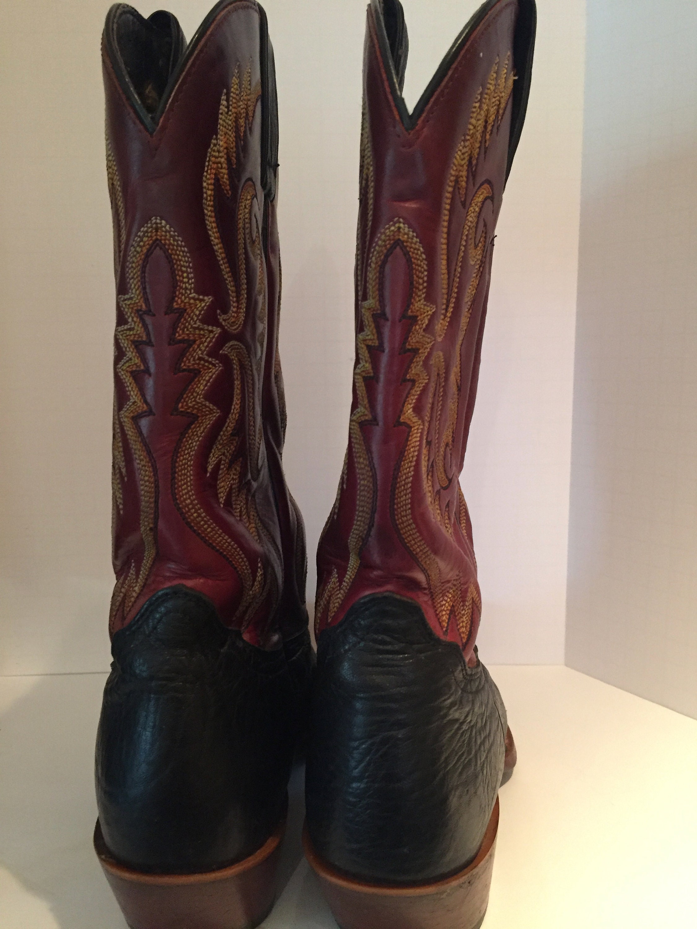 Women Vintage Nocona Cowboy Boots 7B | Etsy
