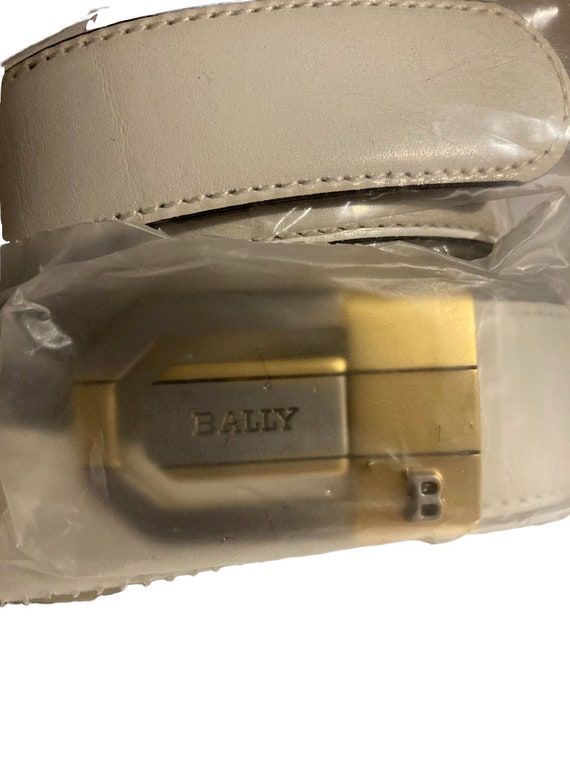 BALLY Mens Belt, NEW VIntage 1960s Gold And Silver