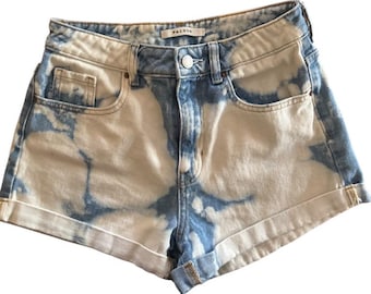 Vintage 1980s PacSun Bleached Denim Shorts, Festival Wear, Size 26