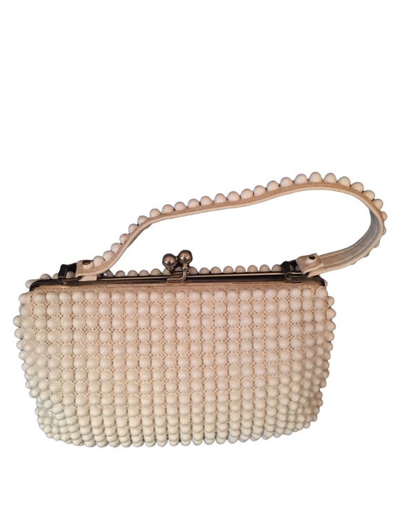 White Beaded Handbag Ladies Fashion Accessories V… - image 5