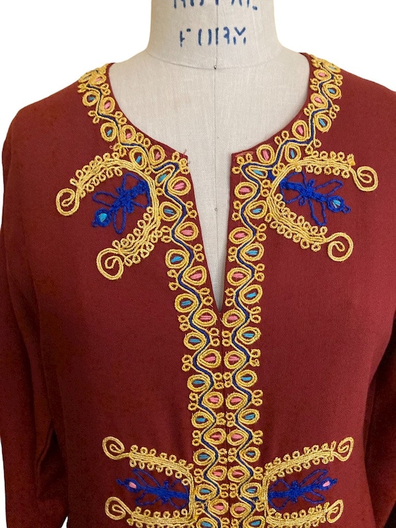 Kaftan Vintage Hand Embroidered Kaftan Maxi Long Slee… Gem