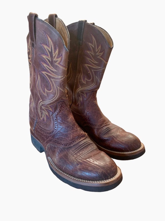 Genuine Leather Cowboy Boots, Ariat Men's Brown Bo