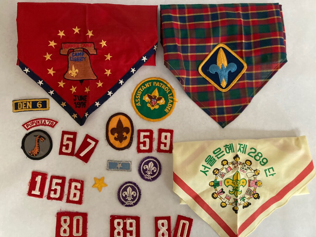 Sewing Patches Boy Scout Sewing Boy Scout Cub Scout Scarf Etsy