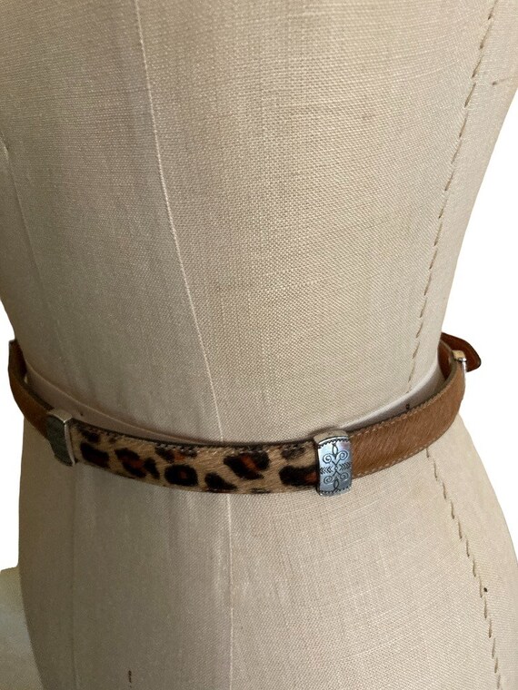 Ladies Belt, Cool Silver Leopard Buckle Western S… - image 6