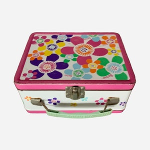 Vintage Groovy Barbie Lunch Box: Metal Thermos Brand by Mattel