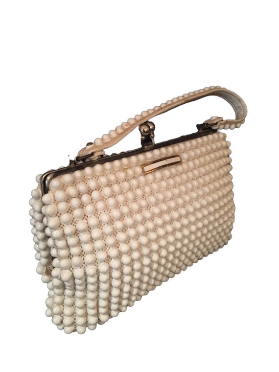 White Beaded Handbag Ladies Fashion Accessories V… - image 2