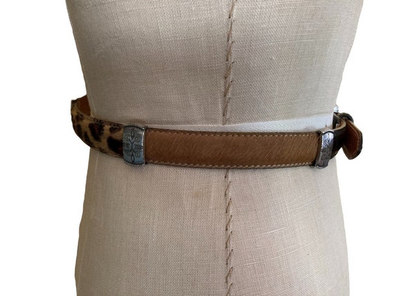 Ladies Belt, Cool Silver Leopard Buckle Western S… - image 9