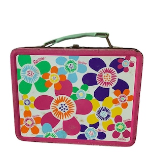 Barbie Lunch Box, Metal Groovy Barbie Lunch Box , Thermos Brand Lunch Box by Mattel, Gift , Barbie Collection