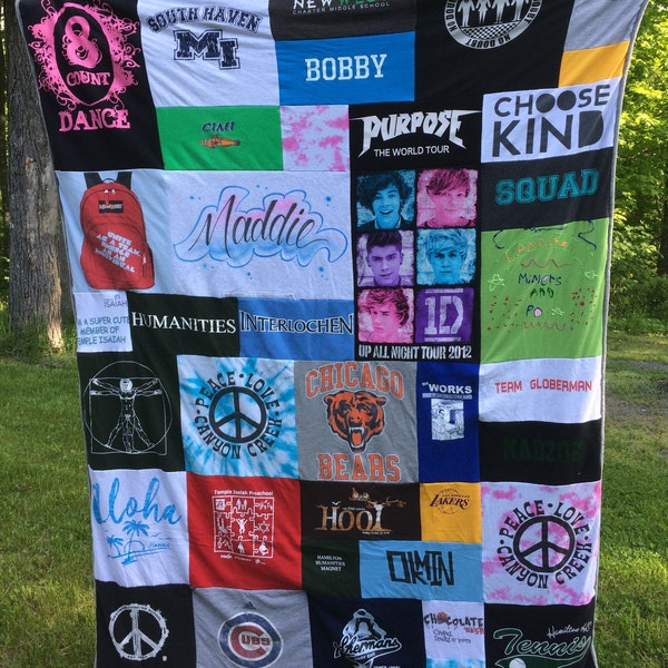 T Shirt Blanket Etsy