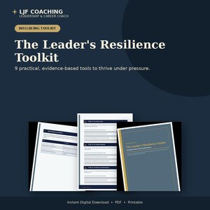 Kit di strumenti per la resilienza nella leadership (PDF), Gestione dello stress per i manager, Manuale per la prevenzione del burnout, Guida alle prestazioni sotto pressione, Download digitale